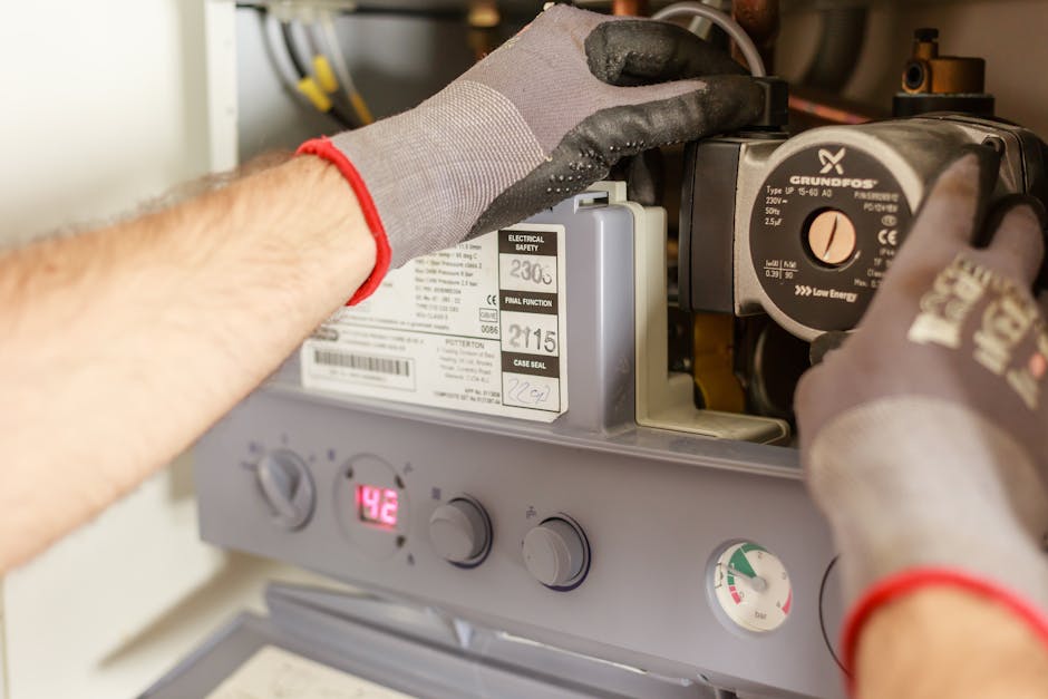 Lee's Plumbing and Heating team at work
