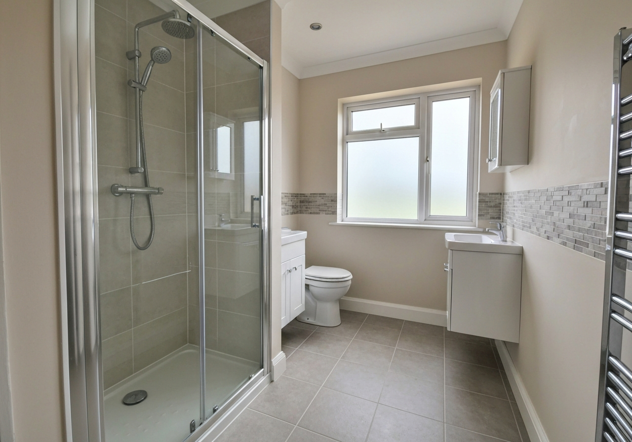 Completed plumbing installation