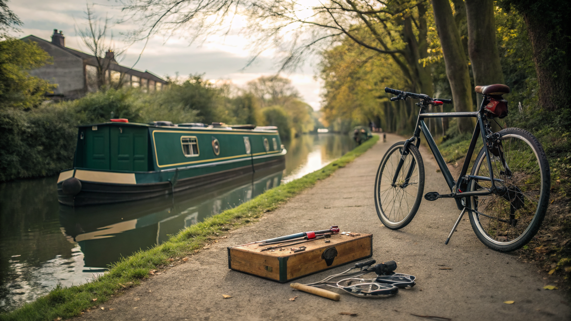 The Bike Boat – bicycle repair workshop on the canal