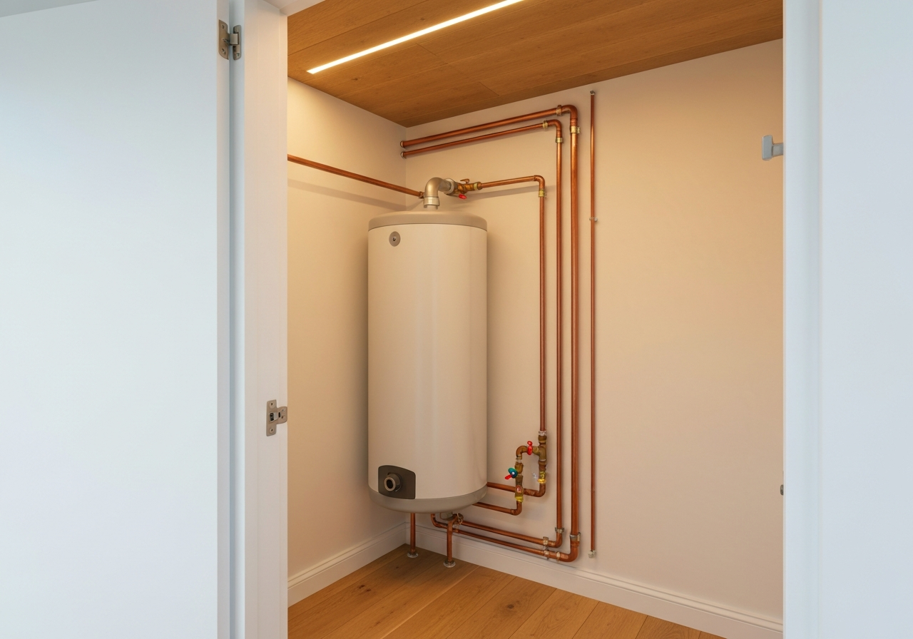 SMART heating controls installation — remote-controlled thermostat fitted in a Hampshire home