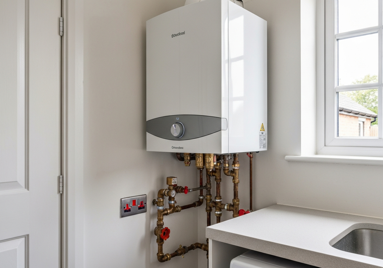 Completed plumbing work in a Doncaster home
